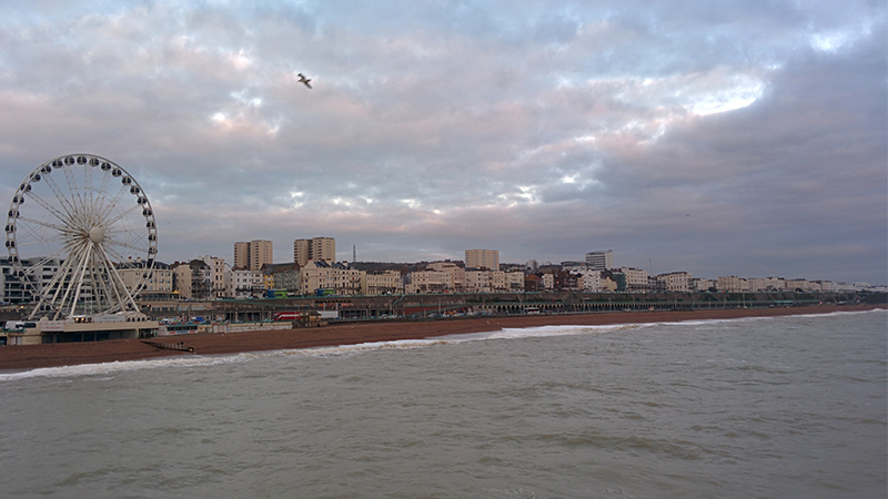 Photograph of Kemptown seafront in Brighton, UK