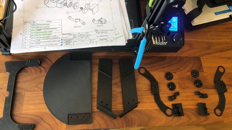 £D printed parts for North Star headset calibration stand and headgear